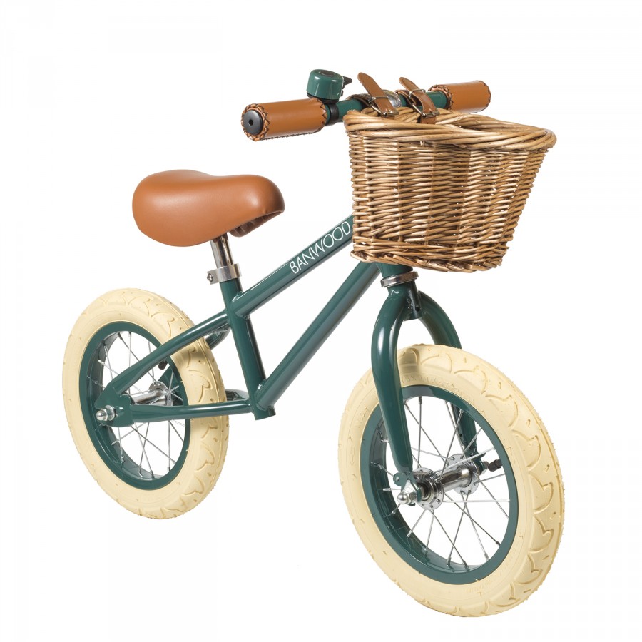 Green Balance Bike | Retro Kids Bike