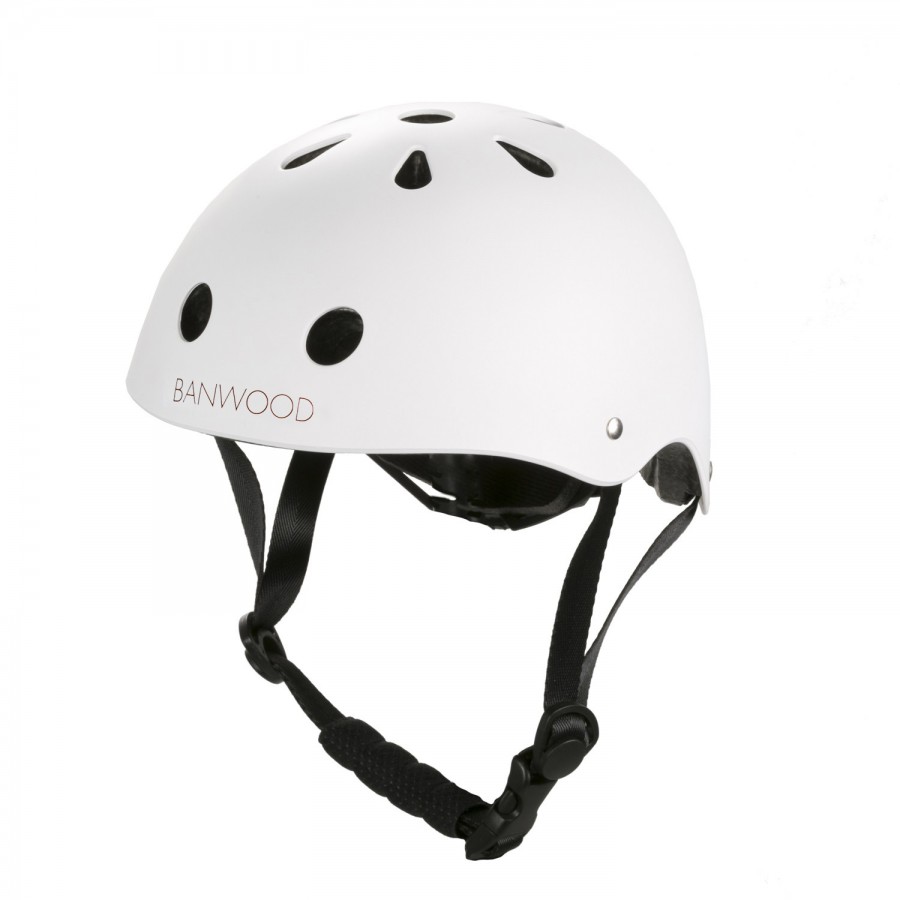 casco de bicicleta blanco para niños 